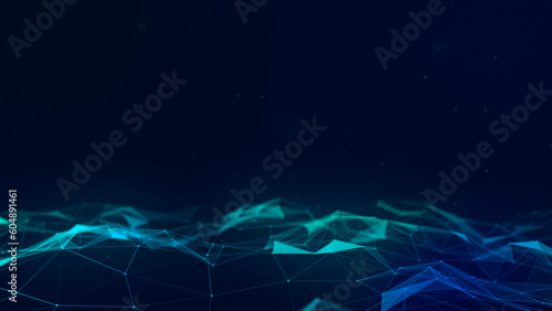 abstract blue plexus gradient background