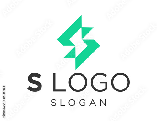 Logo about S Letter on white background. created using the CorelDraw application.