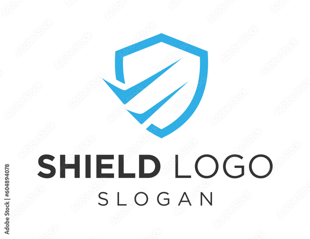 Logo about Shield on white background. created using the CorelDraw application. Logo about Shield on white background. created using the CorelDraw application.