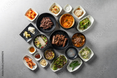 Pork ribs, makguksu, beef ribs, Korean beef sashimi,noodles, Buckwheat soba, mail, mail makguksu, buckwheat crepe, big dumpling,