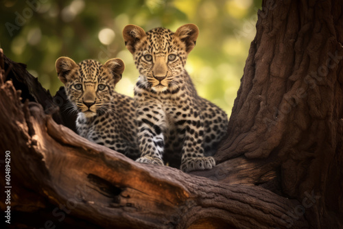 Leoparden auf dem BAum