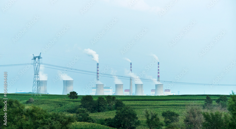 Cooling towers of power plant