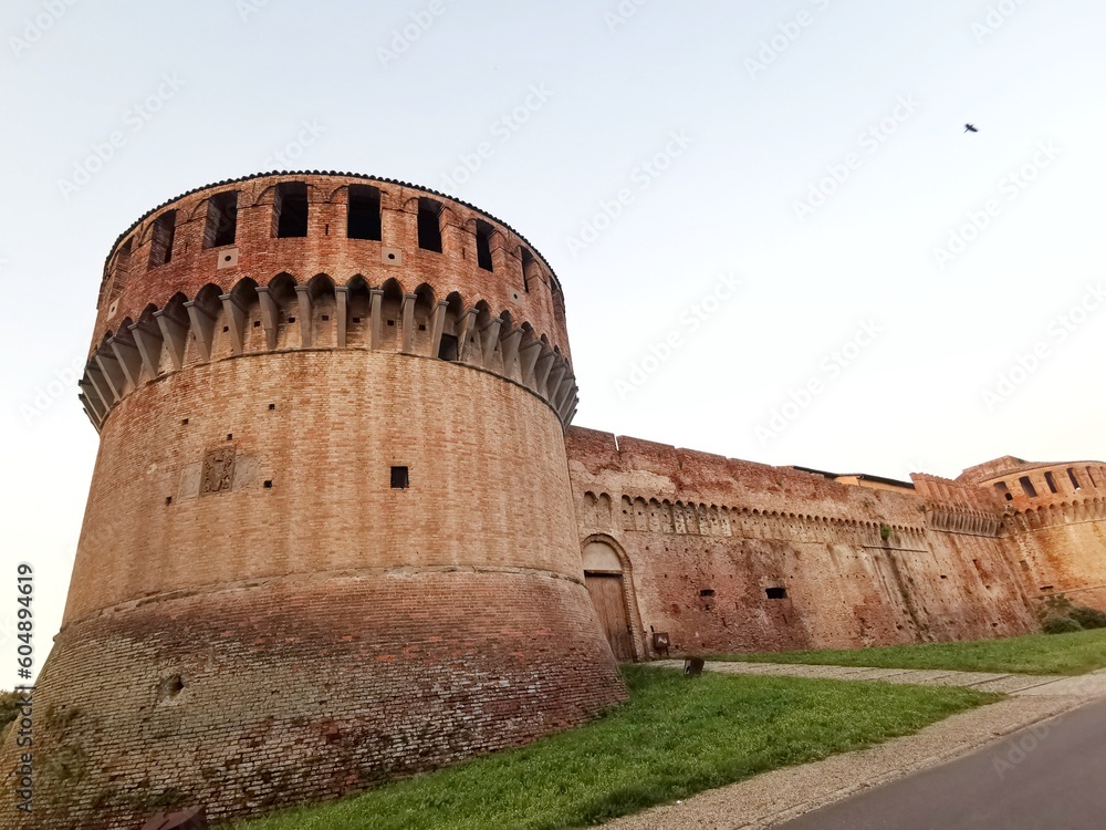 Rocca Sforzesca in Imola in Emilia Romagna near Bologna  