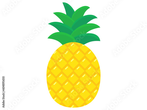 かわいいパイナップルのイラスト
