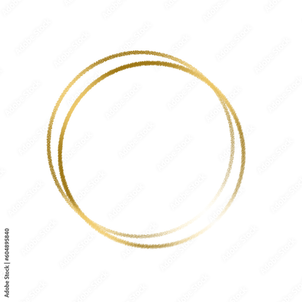 Gold shiny circle. Luxurious circle border Gold shiny circle. Luxurious circle border