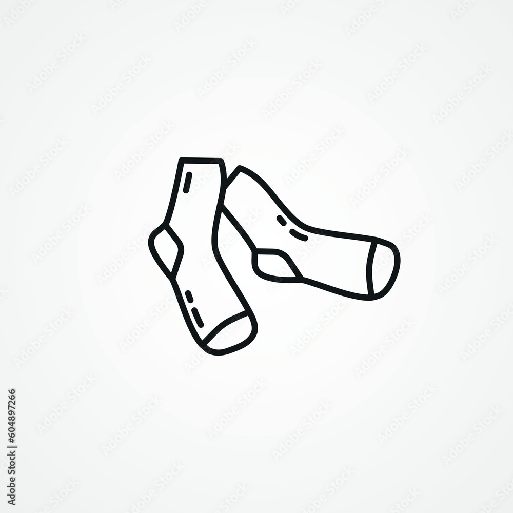 socks line icon. socks web linear icon. socks line icon. socks web linear icon.