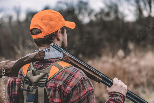 Man pheasant hunting