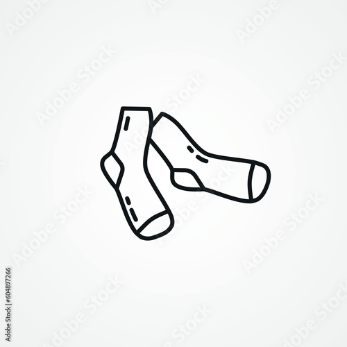 socks line icon. socks web linear icon.