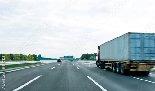 Truck transportation on high road