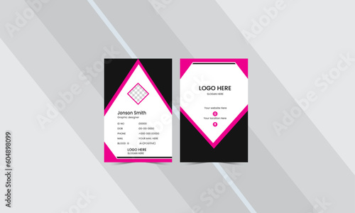 Id card design template.