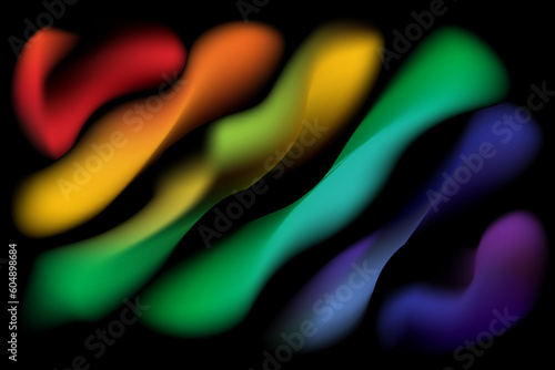 Abstract rainbow wave futuristic graphicbackground backdrop texture wallpaper  photo