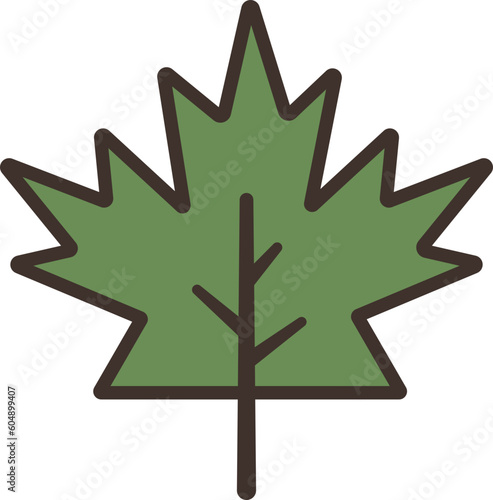 leaf green plant autumn icon element