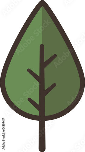 leaf green plant autumn icon element