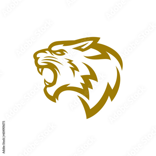 Fototapeta Naklejka Na Ścianę i Meble -  tiger animal mascot head logo vector illustration