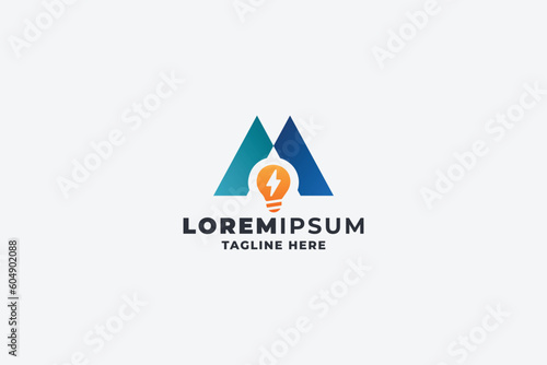 Mount Idea Letter M Pro Logo Template
