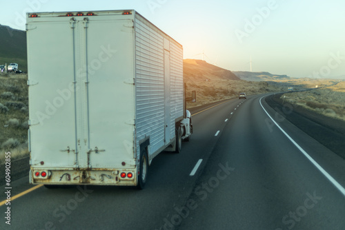 truck on the highway