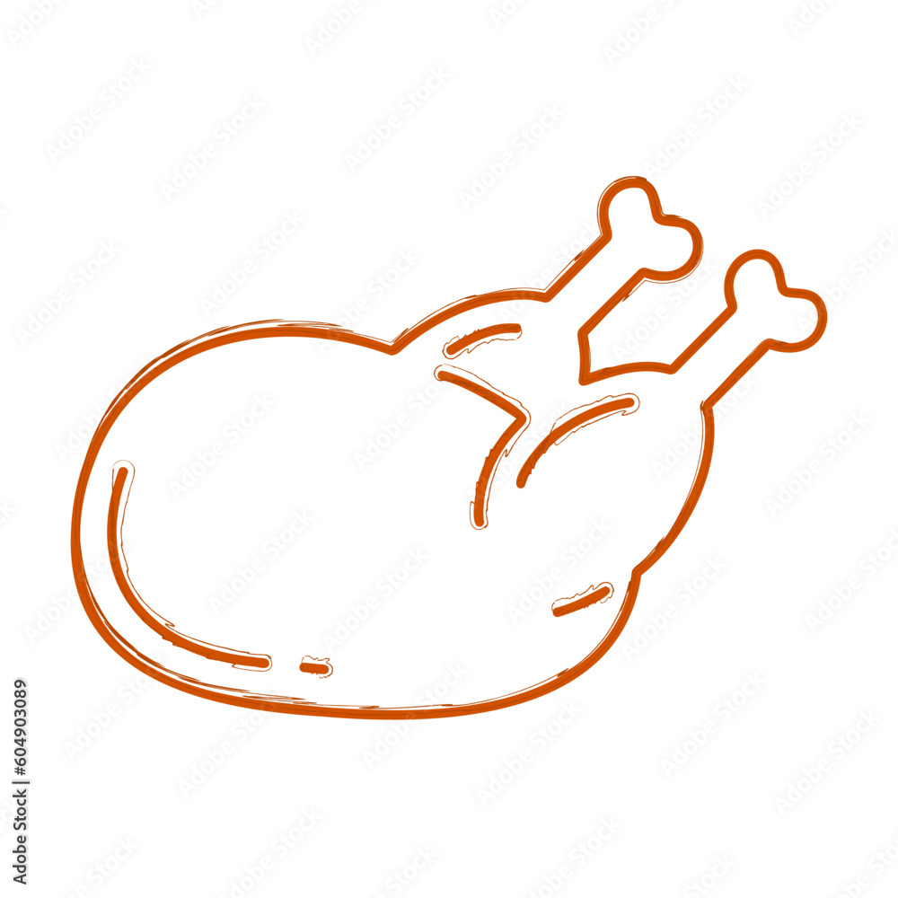 brush turkey on a white background. Vector illustration. brush turkey on a white background. Vector illustration.