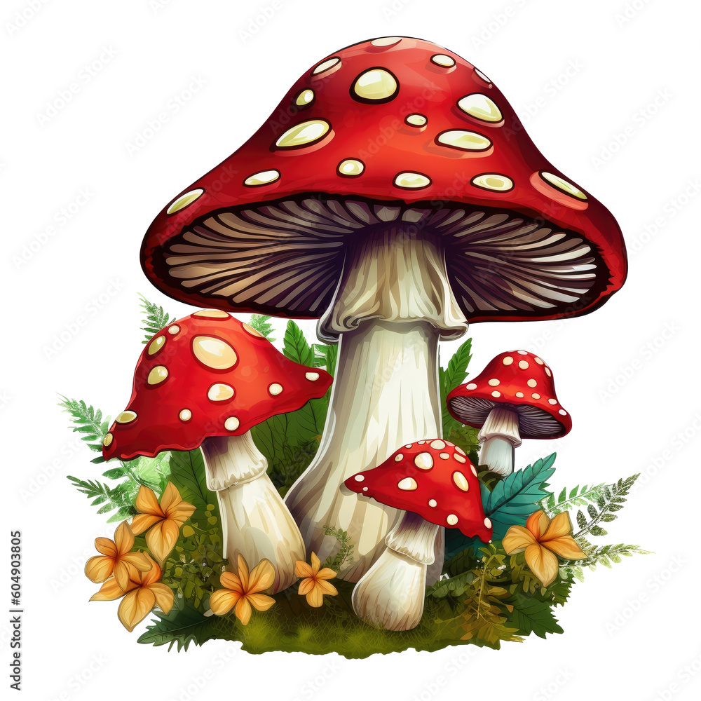 Cute Mushroom Whimsical Magical Fantasy Clip Art - Purple with Flower - Vintage Transparent Background AI generated
Cute Mushroom Whimsical Magical Fantasy Clip Art - Purple with Flower - Vintage Transparent Background AI generated