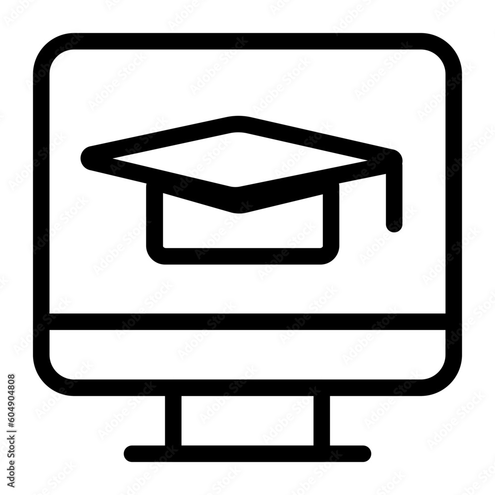 eLearning Icon signifies online learning and education through electronic resources, emphasizing flexibility and accessibility eLearning Icon signifies online learning and education through electronic resources, emphasizing flexibility and accessibility