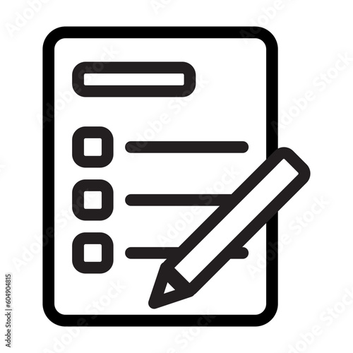 Exam Icon represent assessments and examinations, denoting evaluation, testing, and measuring knowledge and skills