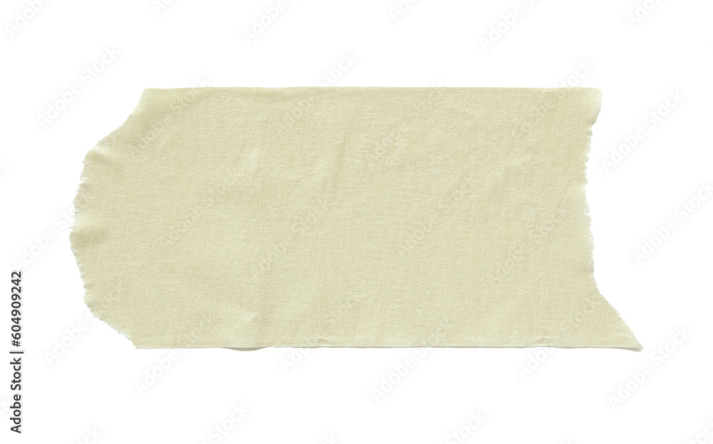 torn masking tape isolated with clipping path