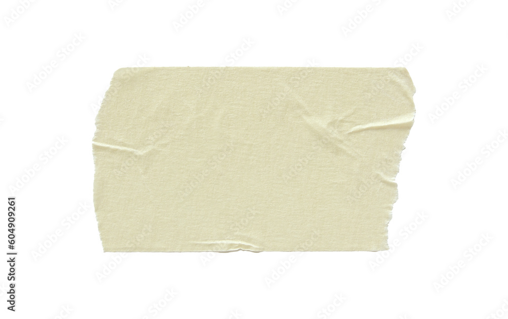 torn masking tape isolated with clipping path