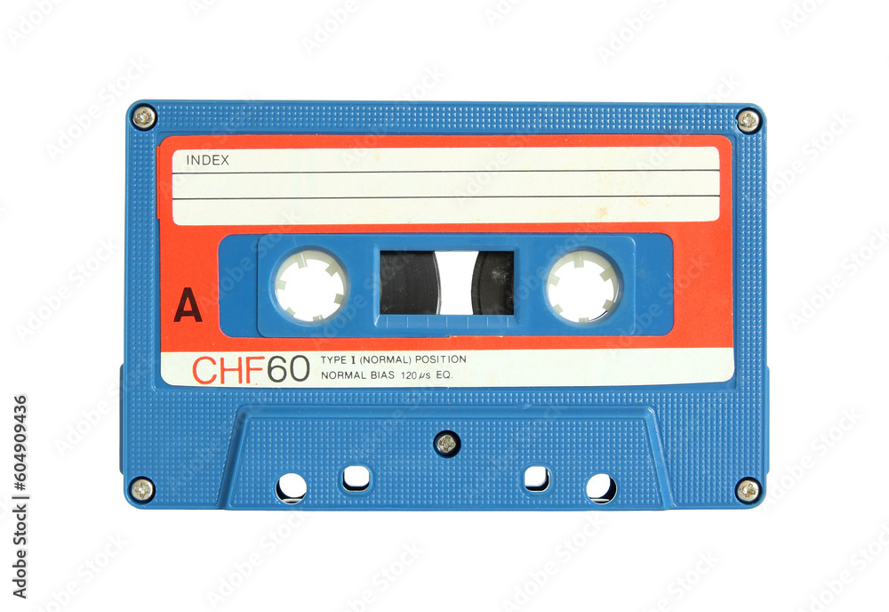 Fototapeta premium cassette tape isolated with clipping path