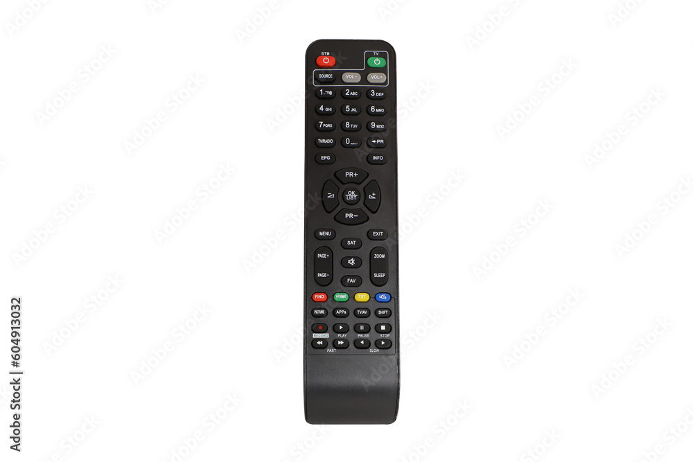 Tv remote controller, remote control device, isolated white background, png isolated Tv remote controller, remote control device, isolated white background, png isolated