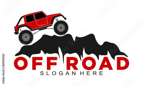 Off road vehicle vector logo