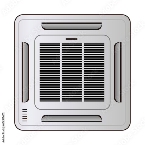 air conditioner, EHP, GHP, Electric Heat Pump, Gas Heat Pump, Ducted Heat Pump, heat pump, cooling, heating, vector, illustration