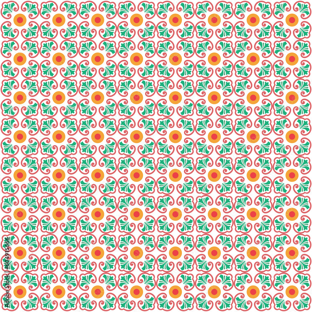 abstract background with classic floral ornament