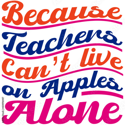 Retro Teacher  T-shirt Design, Vector