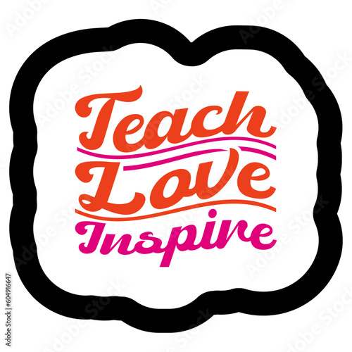 Retro Teacher  T-shirt Design, Vector