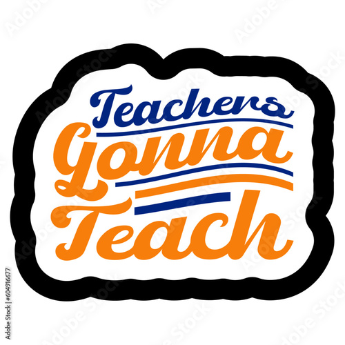 Retro Teacher  T-shirt Design, Vector