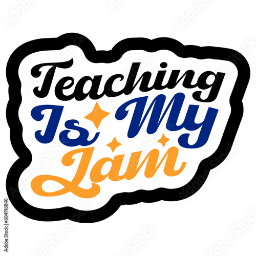 Retro Teacher  T-shirt Design, Vector