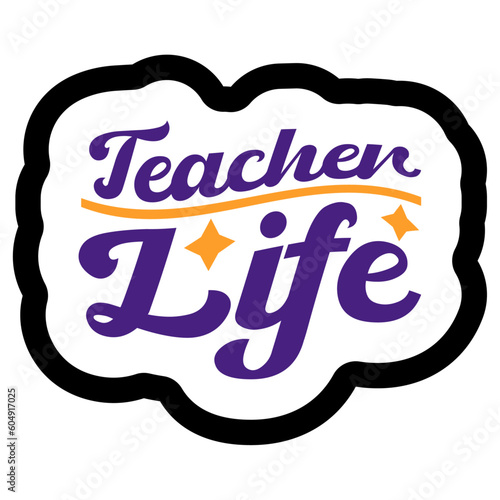 Retro Teacher  T-shirt Design, Vector