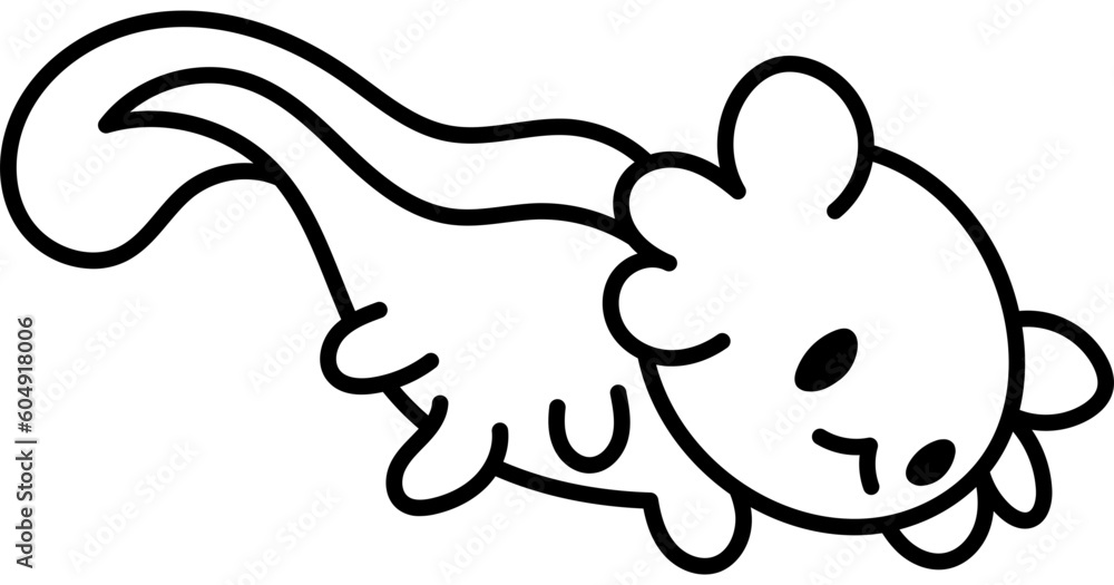 Coloring Page Axolotl Animal Coloring Page Axolotl Animal
