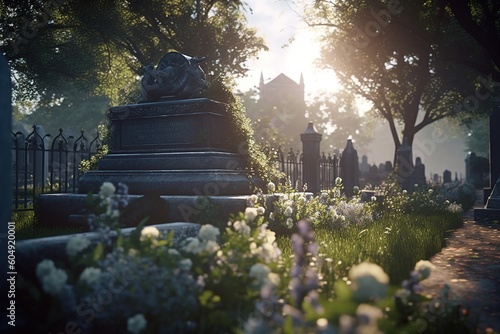 catholic cemetery. generated by AI