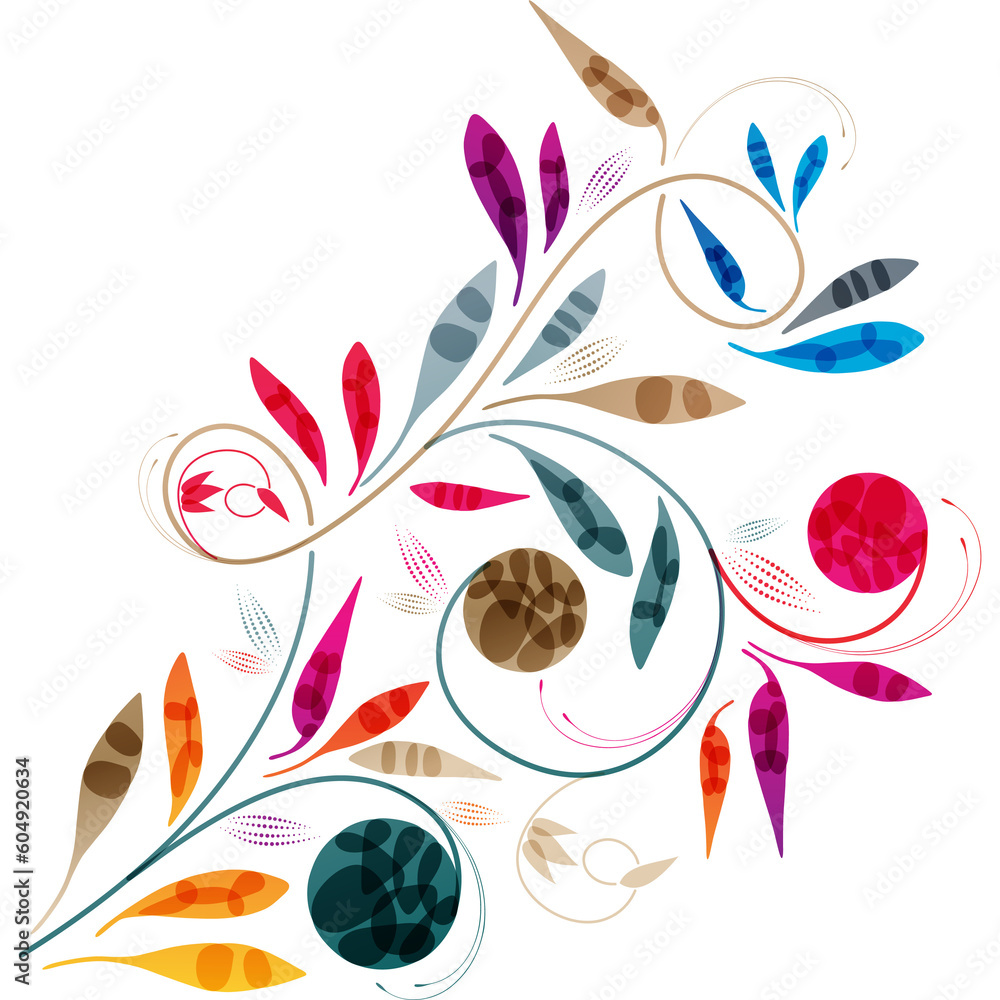 Obraz premium Decorative Floral Elements