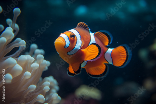 Clownfish fist in aquarium © alisaaa