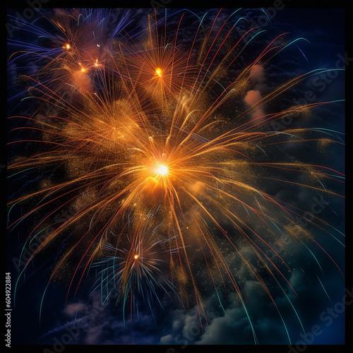 colorful fireworks exploding in the sky © Fernando