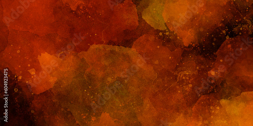 Red wall grunge texture hand painted splatter watercolor horror texture background. red splatter and black watercolor background abstract texture with color splash design.	