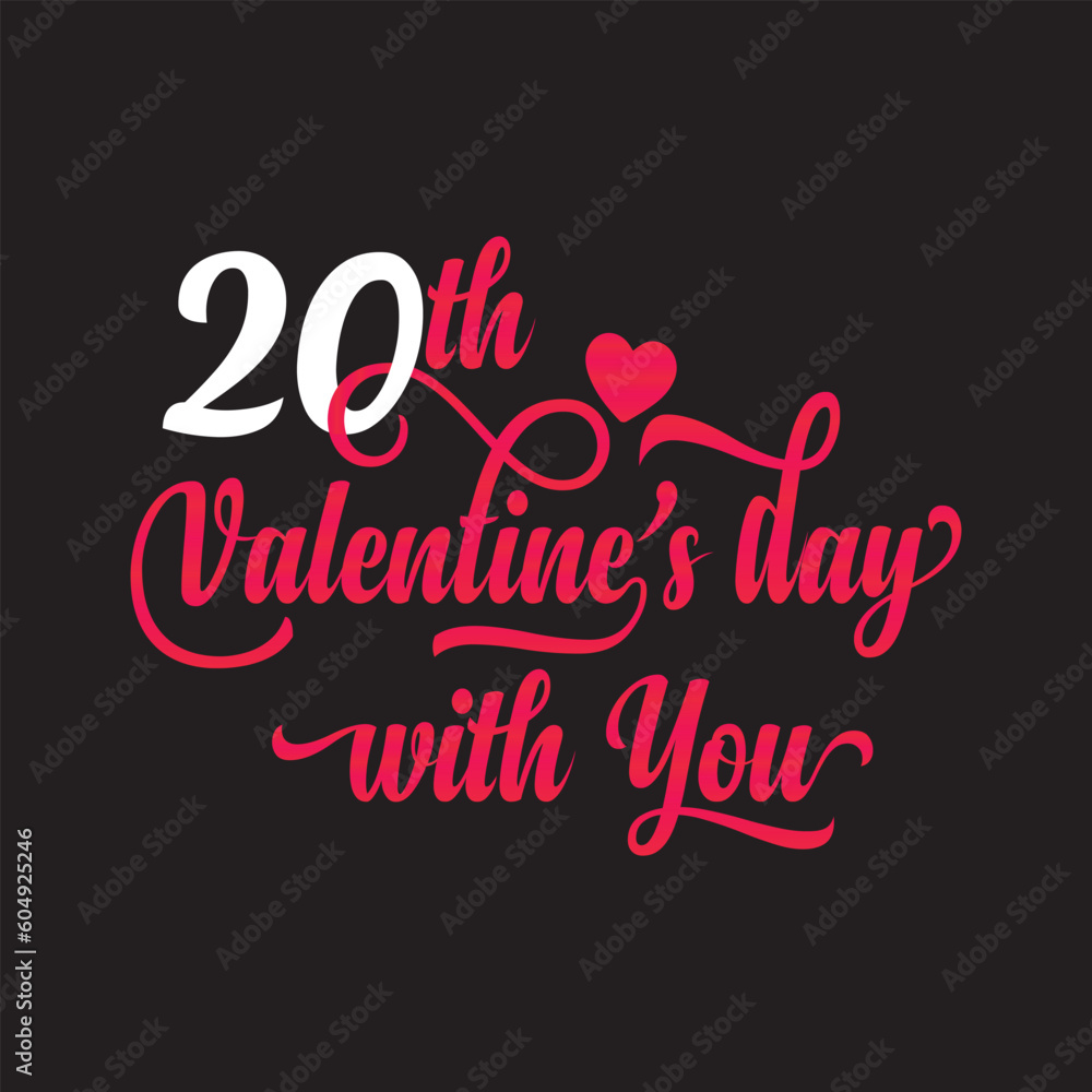 valentine's day unique typography vector valentine's day unique typography vector