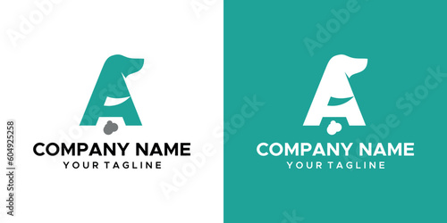 a dog poop themed graphic, tourquise and white background. base vector graphics.