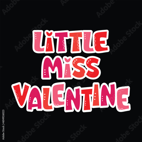 Valentine s day creative and unique typography vector
