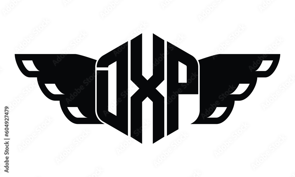 DXP three letter iconic logo design vector template. isolated, elegant ...