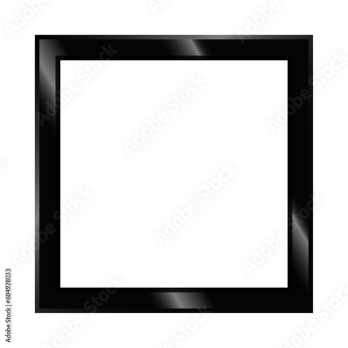 Empty Transparent Shaded Vector Photo Frame See Through Ready to Use PNG