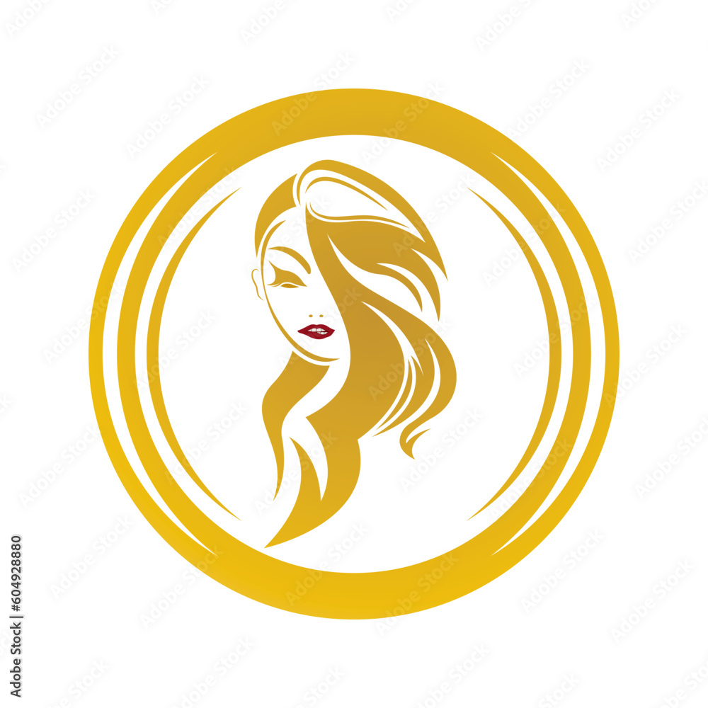 Women beauty, salon, spa, hair minimalist logo design Women beauty, salon, spa, hair minimalist logo design