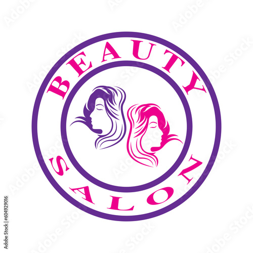 Women beauty, salon, spa, hair minimalist logo design