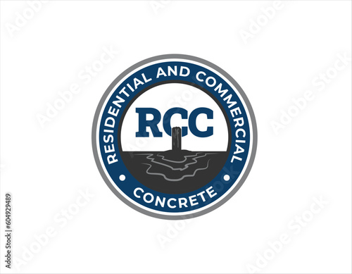 Concrete Building Construction Business Logo Design Template
